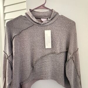 Urban Outfitters Heathered Gray Cowl Neck Sweater